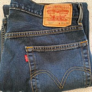 Levi’s Men’s 505 Jeans; size 36x30
